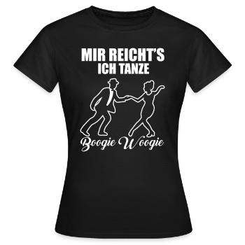 Boogie Woogie Tanzen Tänzer Geschenk - Frauen T-Shirt - Schwarz - Vorne - AI Model Female 172 dark (172cm)
