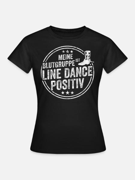 Linedance - Frauen T-Shirt - Schwarz