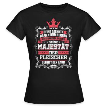 Fleischer - Frauen T-Shirt - Schwarz - Vorne - AI Model Female 172 dark (172cm)