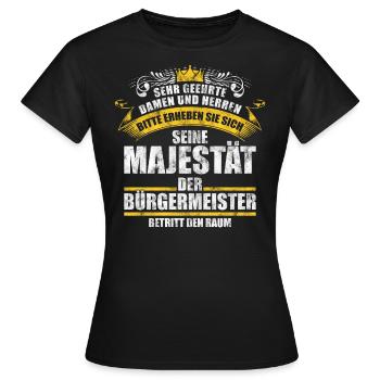 Bürgermeister Gemeinde Amt Stadt Geschenk - Frauen T-Shirt - Schwarz - Vorne - AI Model Female 172 dark (172cm)