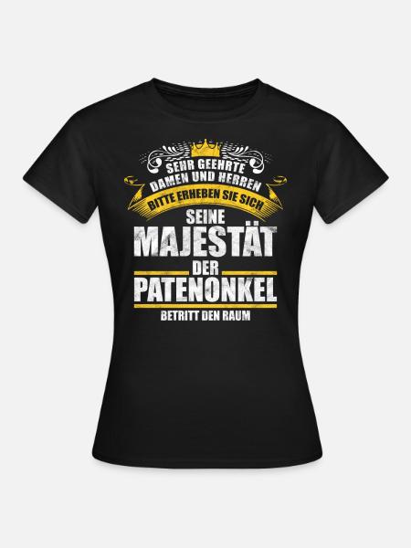 Patenonkel Taufe Taufgeschenk Geschenk - Frauen T-Shirt - Schwarz