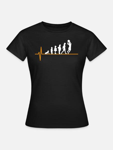 Joueur de basket Evolution - T-shirt Femme - noir