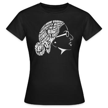 Ruth Bader Ginsburg Menschenrecht Recht Feminismus - Frauen T-Shirt - Schwarz - Vorne - AI Model Female 172 dark (172cm)