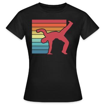 Capoeira Kampfkunst Kampfsport - Frauen T-Shirt - Schwarz - Vorne - AI Model Female 172 dark (172cm)