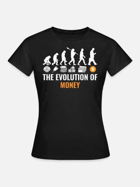 Bitcoin Evolution Crypto Millionaire Cryptocurrenc - Frauen T-Shirt - Schwarz