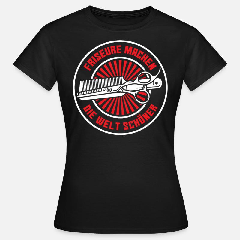 Friseur - Frauen T-Shirt - Schwarz