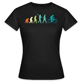 E-Bike Evolution - Frauen T-Shirt - Schwarz - Vorne - AI Model Female 172 dark (172cm)