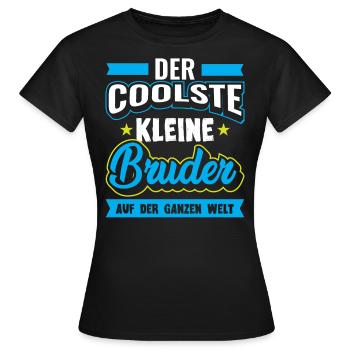 Kleiner Bruder | Geschenk für kleiner Bruder - Frauen T-Shirt - Schwarz - Vorne - AI Model Female 172 dark (172cm)