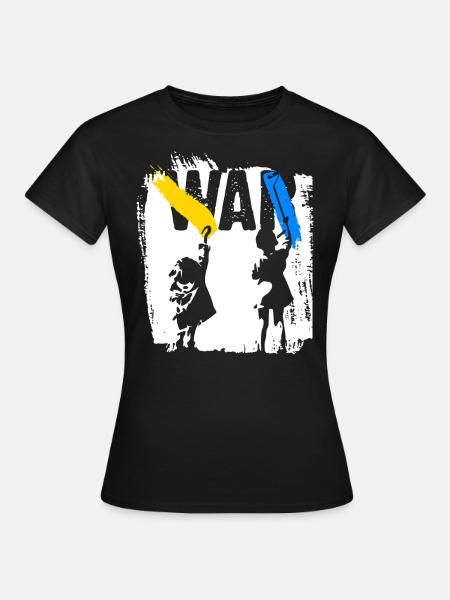 Ukraine | Kein Krieg - Frauen T-Shirt - Schwarz