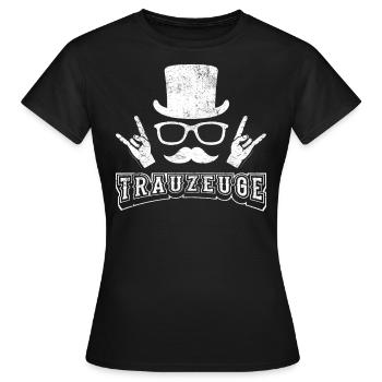 Trauzeuge - Frauen T-Shirt - Schwarz - Vorne - AI Model Female 172 dark (172cm)