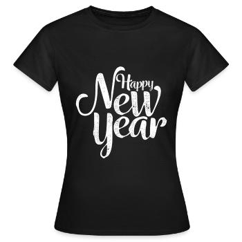 Happy New Year - Frauen T-Shirt - Schwarz - Vorne - AI Model Female 172 dark (172cm)