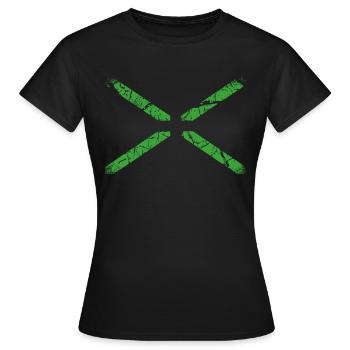 Minimal X - Frauen T-Shirt - Schwarz - Vorne - AI Model Female 172 dark (172cm)