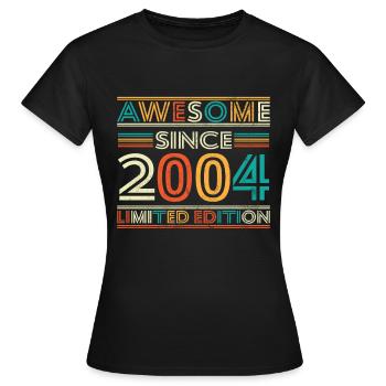 Impressive since 2004 - Women's T-Shirt - black - Front - AI Model Female 172 dark (172cm)
