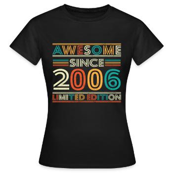 Impressive since 2006 - Women's T-Shirt - black - Front - AI Model Female 172 dark (172cm)