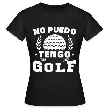 Je ne peux pas avoir de golf - T-shirt Femme - noir - Devant - AI Model Female 172 dark (172cm)