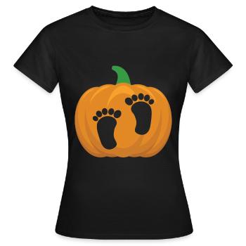 Wartezeit bei der Ankündigung einer schwangeren Schwangerschaft - Frauen T-Shirt - Schwarz - Vorne - AI Model Female 172 dark (172cm)
