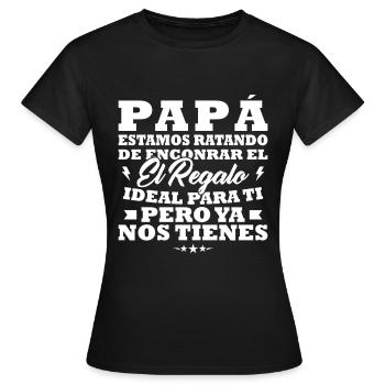 Dad, I've tried to find you the best gift - Women's T-Shirt - black - Front - AI Model Female 172 dark (172cm)
