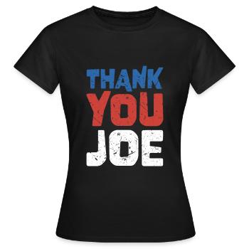 Vielen Dank, Joe - Wähler der Patriotischen Demokraten - Frauen T-Shirt - Schwarz - Vorne - AI Model Female 172 dark (172cm)