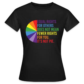 Equal Rights For Others Does Not Mean Fewer Rights - Frauen T-Shirt - Schwarz - Vorne - AI Model Female 172 dark (172cm)