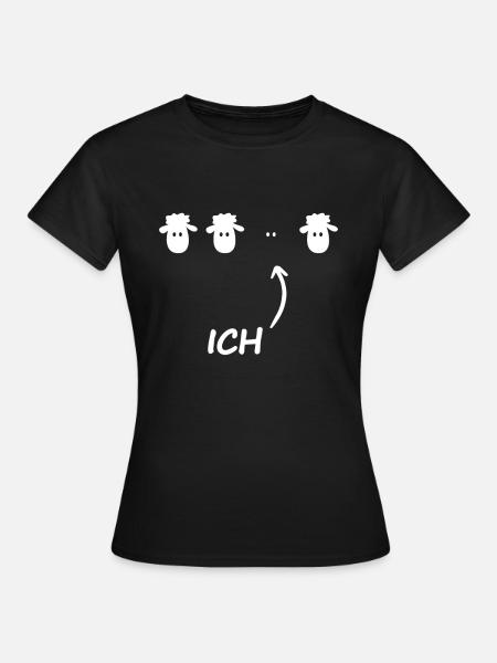 Ich Das Schwarze Schaf Sarkasmus Ironie Geschenk - Frauen T-Shirt - Schwarz