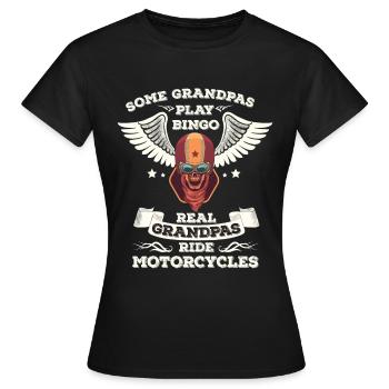 Grand-père grand-père - T-shirt Femme - noir - Devant - AI Model Female 172 dark (172cm)