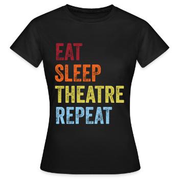 Théâtres Comédies musicales - T-shirt Femme - noir - Devant - AI Model Female 172 dark (172cm)