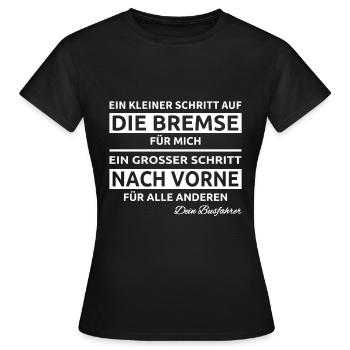 Busfahrer Schulbus Linienbus Omnibus Geschenk - Frauen T-Shirt - Schwarz - Vorne - AI Model Female 172 dark (172cm)