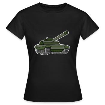 tank - Women's T-Shirt - black - Front - AI Model Female 172 dark (172cm)