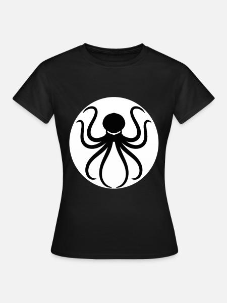 Kraken Sommer Strand Shirt Wellenreiten Surfen - Frauen T-Shirt - Schwarz