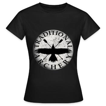 Bogenschütze Bogenschießen Geschenk Shirt Archery - Frauen T-Shirt - Schwarz - Vorne - AI Model Female 172 dark (172cm)