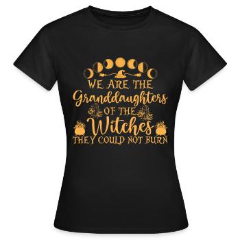 Granddaughters Of The Witches Halloween - Frauen T-Shirt - Schwarz - Vorne - AI Model Female 172 dark (172cm)