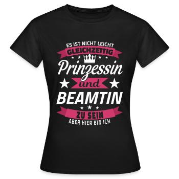 Beamtin Beamter Beamte Öffentlicher Dienst Lustig - Frauen T-Shirt - Schwarz - Vorne - AI Model Female 172 dark (172cm)