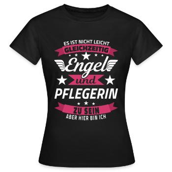 Pflegerin Geschenk Altenpflegerin Altenheim Pflege - Frauen T-Shirt - Schwarz - Vorne - AI Model Female 172 dark (172cm)