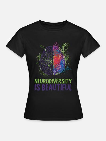 Neurodiversität ist schöner Autismus - Frauen T-Shirt - Schwarz