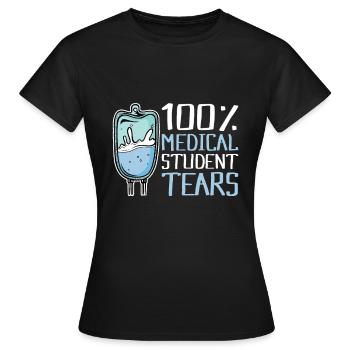 Medical Student Tears - Women's T-Shirt - black - Front - AI Model Female 172 dark (172cm)