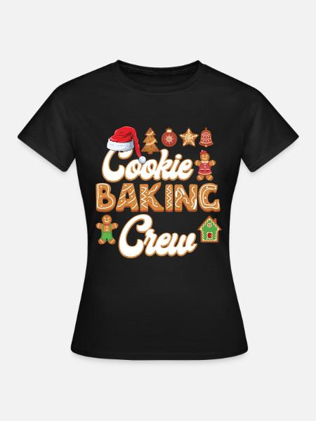 Cookie Baking Crew Christmas Baking - Frauen T-Shirt - Schwarz