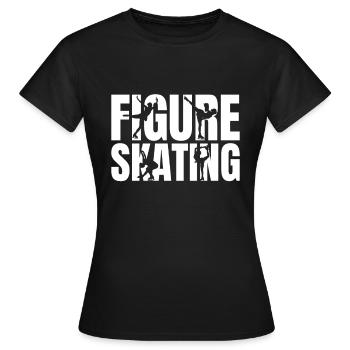 Eiskunstlauf Eiskunstlauf - Frauen T-Shirt - Schwarz - Vorne - AI Model Female 172 dark (172cm)