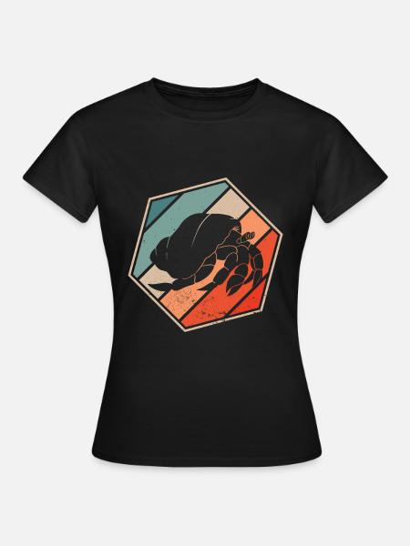 Einsiedlerkrebs - Frauen T-Shirt - Schwarz