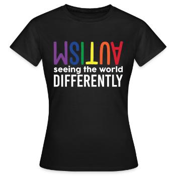 Autism Seeing The World Differently - Frauen T-Shirt - Schwarz - Vorne - AI Model Female 172 dark (172cm)