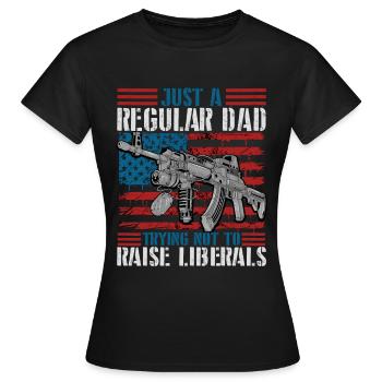 Essayer de ne pas élever les libéraux - T-shirt Femme - noir - Devant - AI Model Female 172 dark (172cm)