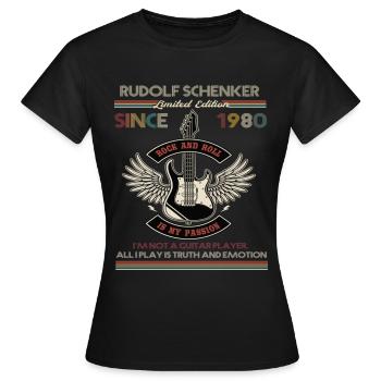 Rudolf Schnker Édition Limitée - T-shirt Femme - noir - Devant - AI Model Female 172 dark (172cm)