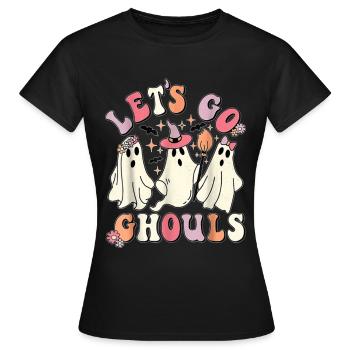 Let’s Go Ghouls - T-shirt Femme - noir - Devant - AI Model Female 172 dark (172cm)