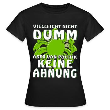 Peut-être pas stupide mais pas de t-shirt - T-shirt Femme - noir - Devant - AI Model Female 172 dark (172cm)