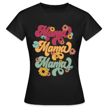 Mama Bear - Women's T-Shirt - black - Front - AI Model Female 172 dark (172cm)