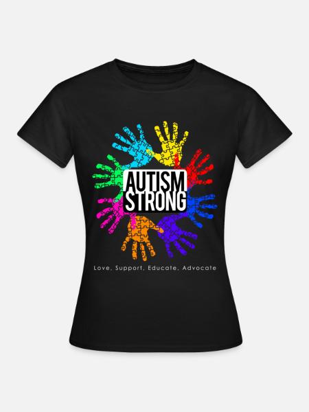 Autism Strong - Frauen T-Shirt - Schwarz