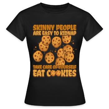 Cookie Quite Cookie Bakery - T-shirt Femme - noir - Devant - AI Model Female 172 dark (172cm)