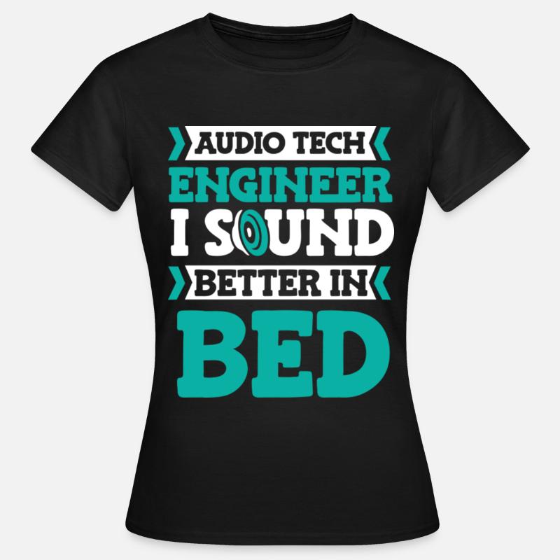Sound Engineer Studio Producer Audio Tech Engineer - Women's T-Shirt - black