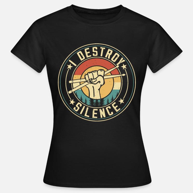 I DESTROY SILENCE - Women's T-Shirt - black