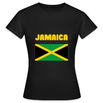 Jamaïque - T-shirt Femme - noir - Devant - AI Model Female 172 dark (172cm)