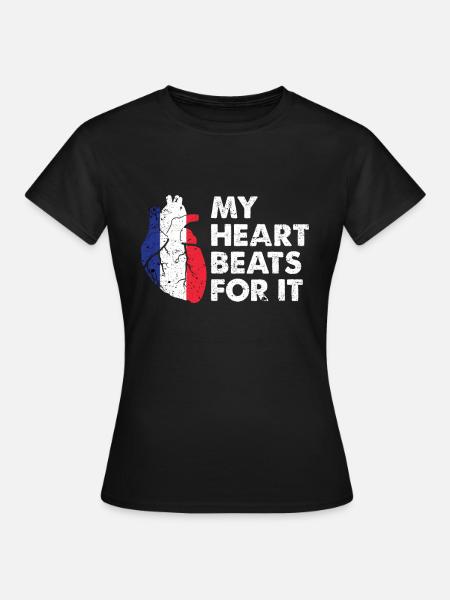 Frankreich Geschenkidee - Frauen T-Shirt - Schwarz
